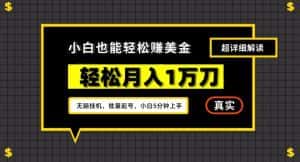 谷歌看广告撸美金2.0，无脑挂机，多号操作，月入1万刀-优优云创网