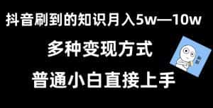 抖音刷到的知识,每天只需2小时,日入2000+,暴力变现,普通小白直接上手-优优云创网