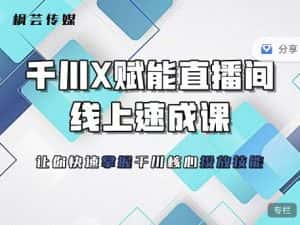 枫芸传媒-线上千川提升课，提升千川认知，提升千川投放效果-优优云创网