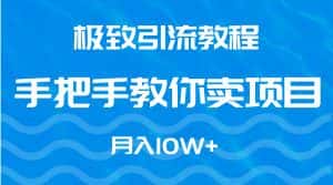 (9265期)极致引流教程,手把手教你卖项目,月入10W+-优优云创网