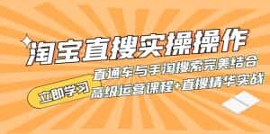 (7618期)淘宝直搜实操操作 直通车与手淘搜索完美结合(高级运营课程+直搜精华实战)-优优云创网