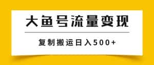 （7747期）大鱼号流量变现玩法，播放量越高收益越高，无脑搬运复制日入500+-优优云创网