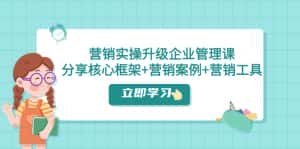 (7821期)营销实操升级·企业管理课:分享核心框架+营销案例+营销工具(课程+文档)-优优云创网