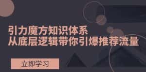 （7950期）引力魔方知识体系，从底层逻辑带你引爆荐推流量！-优优云创网