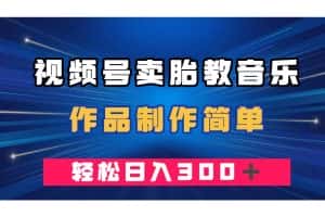 （7956期）视频号卖胎教音乐，作品制作简单，一单49，轻松日入300＋-优优云创网