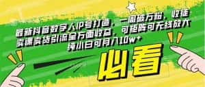 (8095期)最新抖音数字人IP号打造,一周破万粉,收徒卖课卖货引流全方面收益,可…-优优云创网