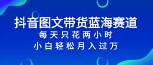 (8127期)抖音图文带货蓝海赛道,每天只花 2 小时,小白轻松入 万-优优云创网