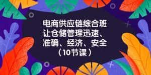 （8246期）电商-供应链综合班，让仓储管理迅速、准确、经济、安全！（10节课）-优优云创网