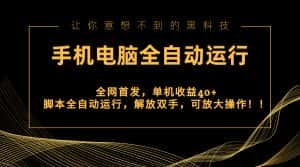 （8535期）全网首发新平台，手机电脑全自动运行，单机收益40+解放双手，可放大操作！-优优云创网