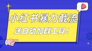 (8580期)小红书截流引流大法,简单无脑粗暴,日引20-30个高质量创业粉(送自动加…-优优云创网