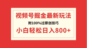 (8826期)视频号掘金,小白轻松日入800+(附100%过原创技巧)-优优云创网