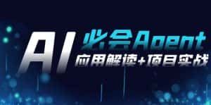 (8991期)2024Ai必会 Agent(应用解读+项目实战),一站式搞定Agent应用(71节课)-优优云创网