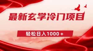 (9009期)最新冷门玄学项目,零成本一单268,轻松日入1000+-优优云创网