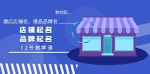 （9063期）教你起“爆店店铺名、爆品品牌名”，店铺起名，品牌起名（12节教学课）-优优云创网