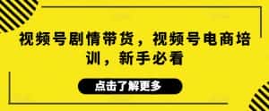 视频号剧情带货,视频号电商培训,新手必看-优优云创网