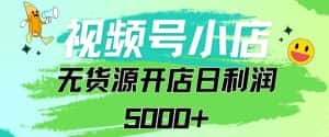 视频号无货源小店从0到1日订单量千单以上纯利润稳稳5000+-优优云创网