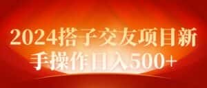 （9345期）2024同城交友项目新手操作日入500+-优优云创网