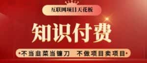 2024互联网项目天花板，新手小白也可以通过知识付费月入10W，实现财富自由-优优云创网