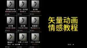 矢量动画情感教程:高点赞涨粉,适合情感、思维、创业教育等赛道-优优云创网