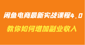 闲鱼电商最新实战课程4.0-教你如何快速增加副业收入-优优云创网