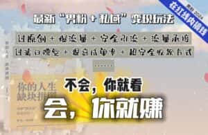 2024,“男粉+私域”还是最耐造、最赚、最轻松、最愉快的变现方式-优优云创网