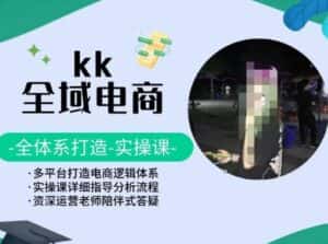 KK全域电商,全体系打造实操课,多平台打造电商逻辑体系-优优云创网