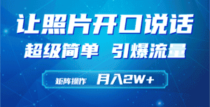 (9553期)利用AI工具制作小和尚照片说话视频,引爆流量,矩阵操作月入2W+-优优云创网