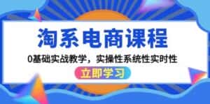 淘系电商课程,0基础实战教学,实操性系统性实时性(15节课)-优优云创网