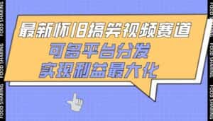 最新怀旧搞笑视频赛道，可多平台分发，实现利益最大化-优优云创网