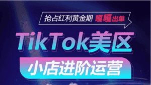 TikTok Shop美区小店进阶运营,快速掌握各流量渠道玩法,抢占红利黄金期,嘎嘎出单-优优云创网