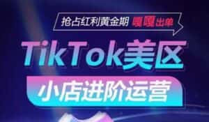 TikTok Shop美区小店进阶运营，抢占红利黄金期 嘎嘎出单-优优云创网