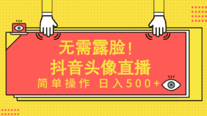 (9938期)无需露脸!Ai头像直播项目,简单操作日入500+!-优优云创网
