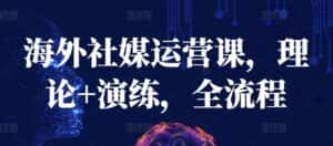 海外社媒运营课，理论+演练，全流程-优优云创网