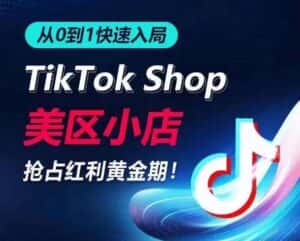 从0到1快速入局TikTok美区小店,快速抢占流量黄金期,开启日出千单之旅-优优云创网