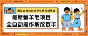 最新薅羊毛项目通过全自动云发单软件在羊毛平台无限捞金日入200+-优优云创网