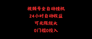 (10031期)视频号全自动挂机,24小时自动收益,可无限放大,0门槛0投入-优优云创网