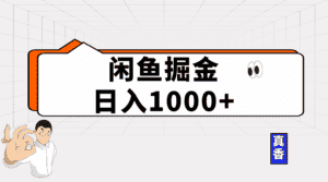 (10227期)闲鱼暴力掘金项目,轻松日入1000+-优优云创网