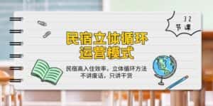 (10284期)民宿 立体循环运营模式:民宿高入住效率,立体循环方法,只讲干货(32节)-优优云创网