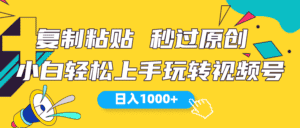 （10328期）视频号新玩法 小白可上手 日入1000+-优优云创网