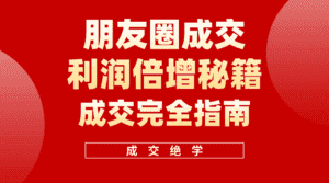 (10362期)利用朋友圈成交年入100万,朋友圈成交利润倍增秘籍-优优云创网