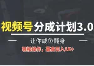 24年视频号冷门蓝海赛道，操作简单，单号收益可达四位数-优优云创网