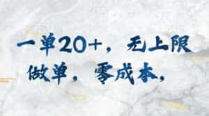 （10455期）一单20+，无上限做单，零成本，执行就有收入-优优云创网