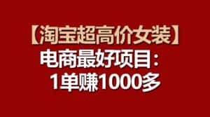 (10514期)【淘宝超高价女装】电商最好项目:一单赚1000多-优优云创网