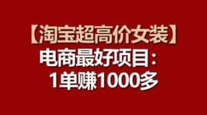 【淘宝超高价女装】电商最好项目:一单赚1000多-优优云创网