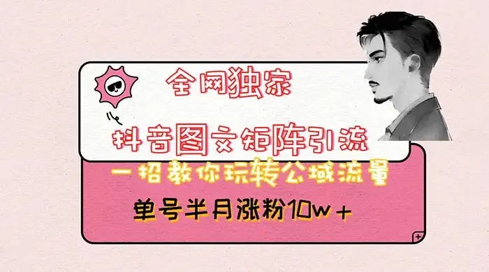 抖音图文矩阵引流，分享如何通过抖音图文的玩法日引百粉！-优优云创网