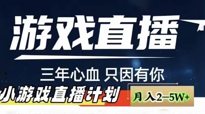 快手抖音小游戏直播月入 5-10 万，小白秒变大神-优优云创网