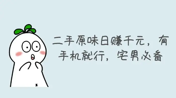 二手原味日赚千元，有手机就行，宅男必备【揭秘】-优优云创网