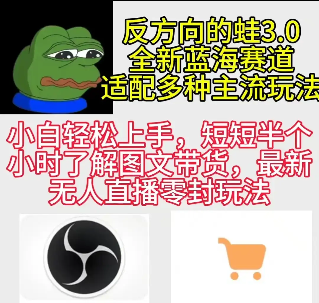 反方向的蛙3.0 图文最新玩法 隐身各种主流项目 新手小白轻松上手 日入2000+-优优云创网