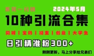 （10545期）0投入，每天搞300+“同城、宝妈、减重、创业、大学生”等10大流量！-优优云创网