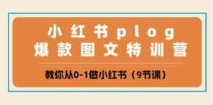 (10553期)小红书 plog爆款图文特训营,教你从0-1做小红书(9节课)-优优云创网
